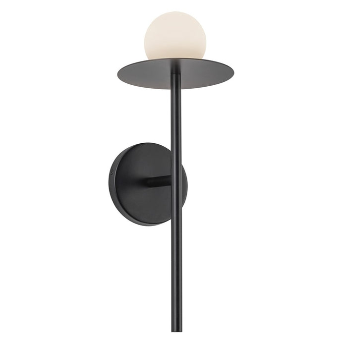 Kuzco Elixir 16" LED Wall Sconce, Black/Steel Shade
