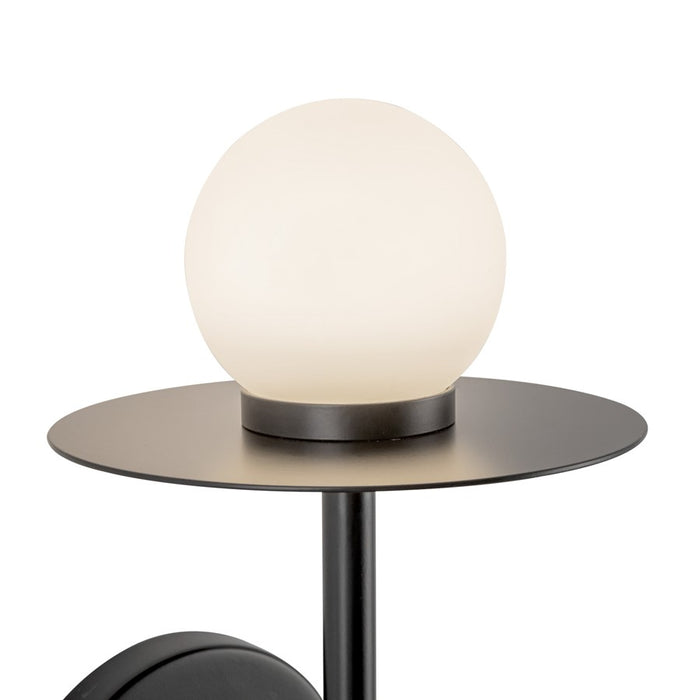 Kuzco Elixir 16" LED Wall Sconce, Black/Steel Shade