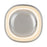 Kuzco Pebble 8" Slvr Dim LED Wall Sconce, Chrome - WS17308-CH