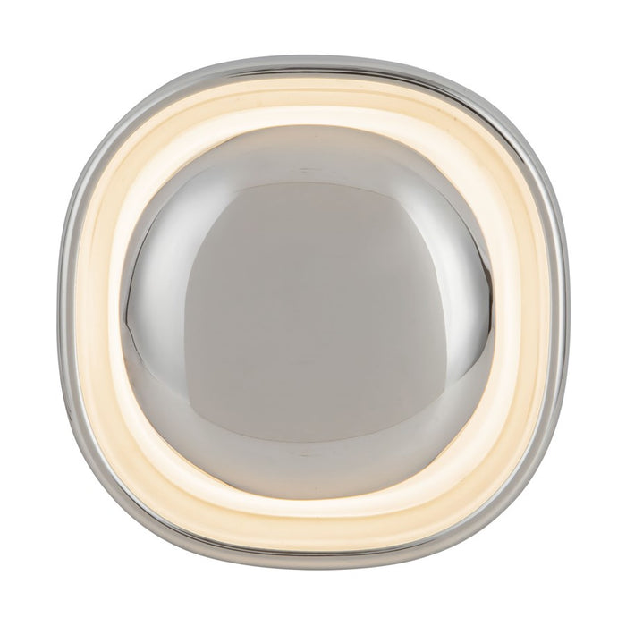 Kuzco Pebble 8" Slvr Dim LED Wall Sconce, Chrome - WS17308-CH