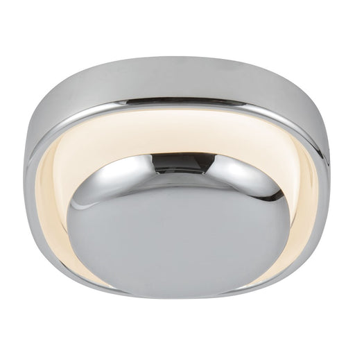 Kuzco Pebble 8" Silver Dimmable LED Wall Sconce, Chrome