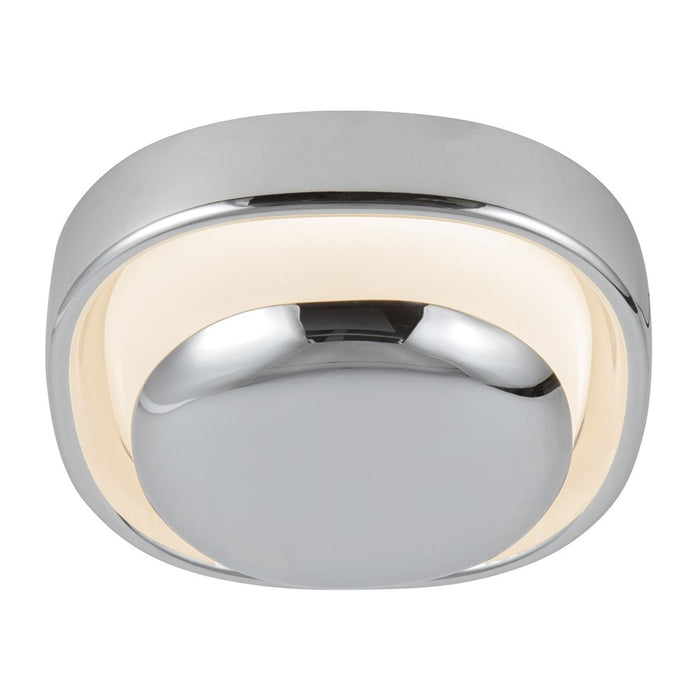 Kuzco Pebble 8" Silver Dimmable LED Wall Sconce, Chrome