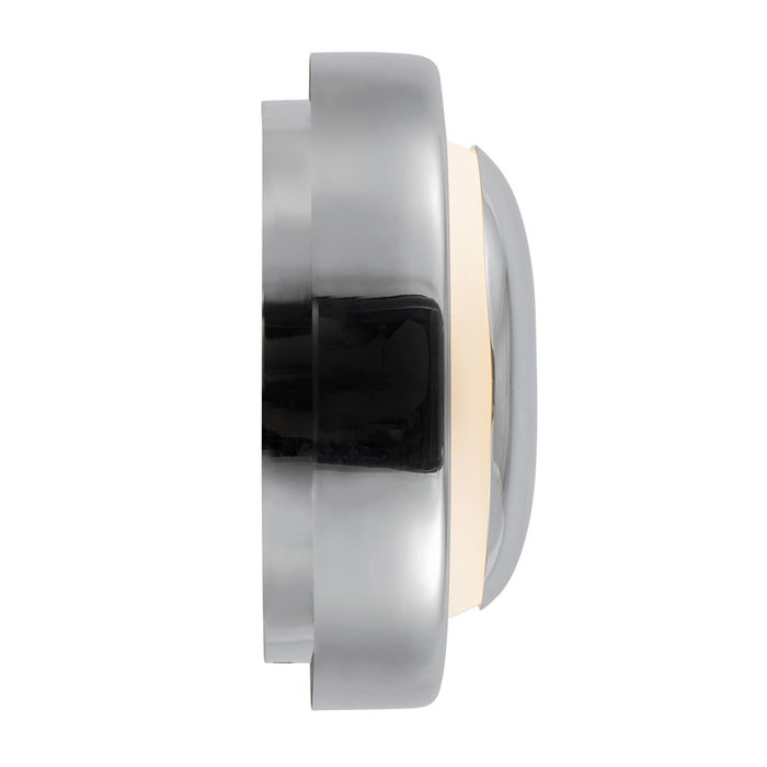 Kuzco Pebble 8" Silver Dimmable LED Wall Sconce, Chrome