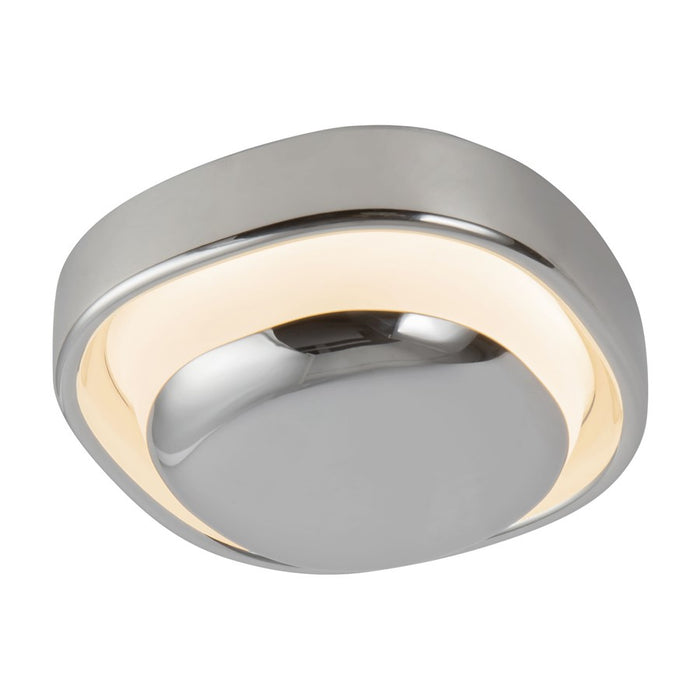 Kuzco Pebble 8" Silver Dimmable LED Wall Sconce, Chrome