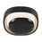 Kuzco Pebble 8" Black Dimmable LED Wall Sconce, Glossy Black
