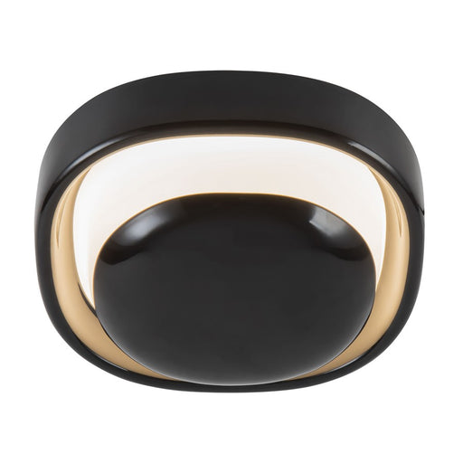Kuzco Pebble 8" Black Dimmable LED Wall Sconce, Glossy Black