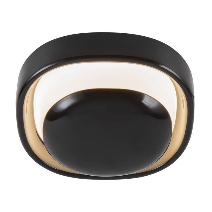 Kuzco Pebble 8" Black Dimmable LED Wall Sconce, Glossy Black