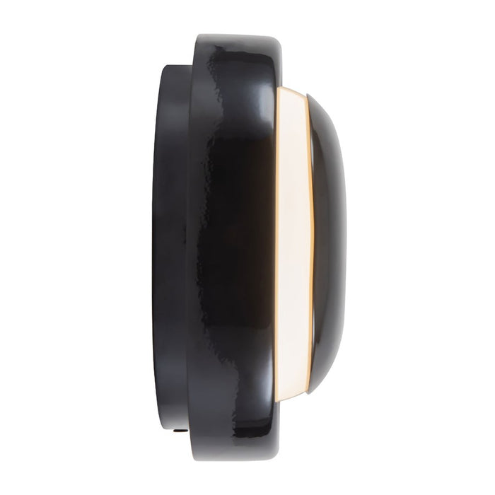 Kuzco Pebble 8" Black Dimmable LED Wall Sconce, Glossy Black