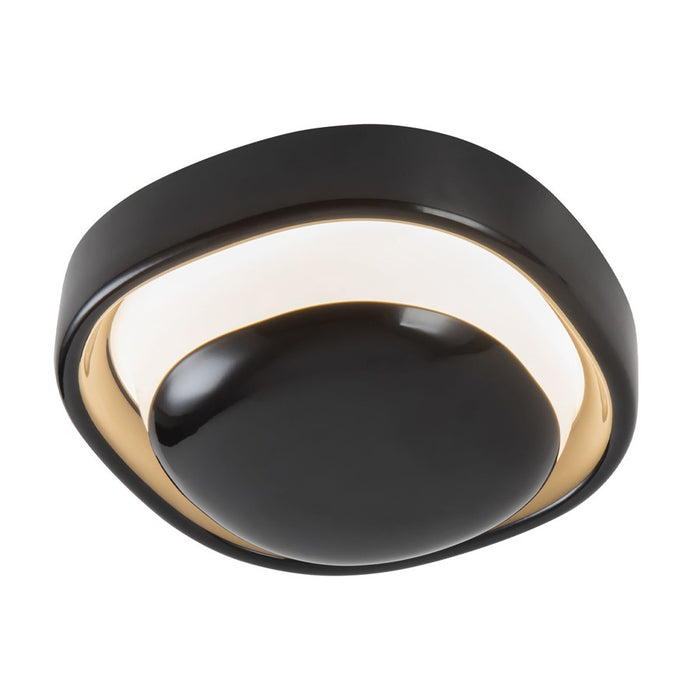 Kuzco Pebble 8" Black Dimmable LED Wall Sconce, Glossy Black