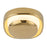 Kuzco Pebble 8" Brass Dimmable LED Wall Sconce, Metallic Brass