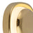 Kuzco Pebble 8" Brass Dimmable LED Wall Sconce, Metallic Brass