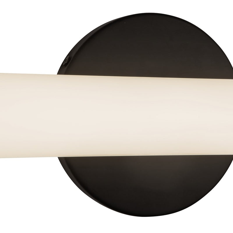 Kuzco Tectra 18" Black Dimmable LED Wall Sconce, Black