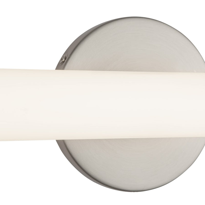 Kuzco Tectra 18" Silver Dimmable LED Wall Sconce, Brushed Nickel