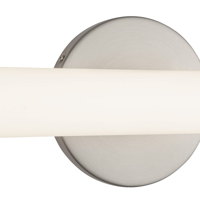 Kuzco Tectra 18" Silver Dimmable LED Wall Sconce, Brushed Nickel