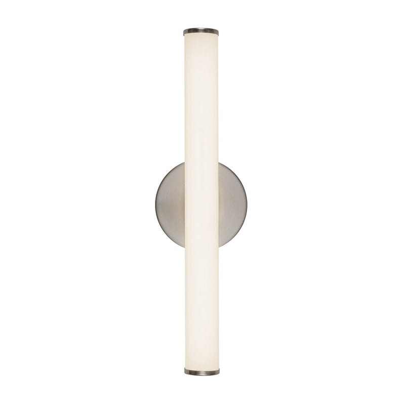 Kuzco Tectra 18" Silver Dimmable LED Wall Sconce, Brushed Nickel