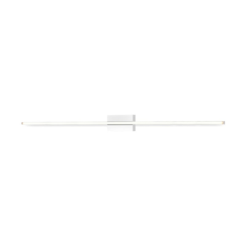 Kuzco Vega Minor 48in LED Wall Sconce | Modern White Aluminum with Acrylic Diffuser | Hallway & Living Room Linear Light | 3690lm | Model WS18248-WH