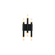 Kuzco Draven 7" LED Wall Sconce, Black - WS19707-BK-UNV