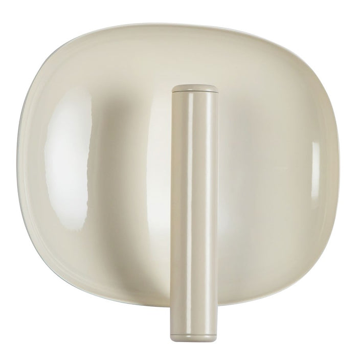 Kuzco Lustre 9" Wht Dimmable LED Wall Sconce, Pearl White
