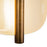 Kuzco Lustre 9" Wht Dimmable LED Wall Sconce, Pearl Wht/Vintage Brass