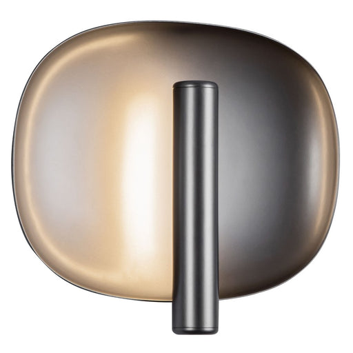 Kuzco Lustre 9" Silver Dimmable LED Wall Sconce, Space Gray