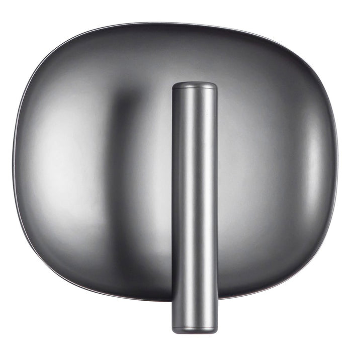 Kuzco Lustre 9" Silver Dimmable LED Wall Sconce, Space Gray