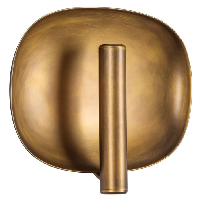 Kuzco Lustre 9" Brass Dimmable LED Wall Sconce, Vintage Brass