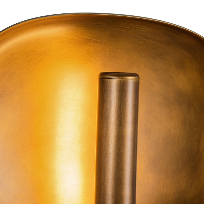 Kuzco Lustre 9" Brass Dimmable LED Wall Sconce, Vintage Brass