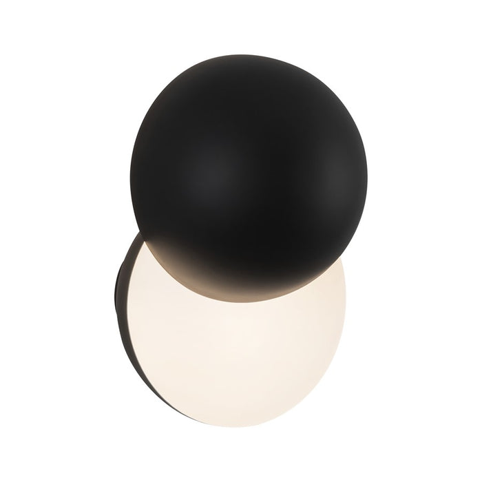 Kuzco Void 12" Black Dimmable LED Wall Sconce, Black