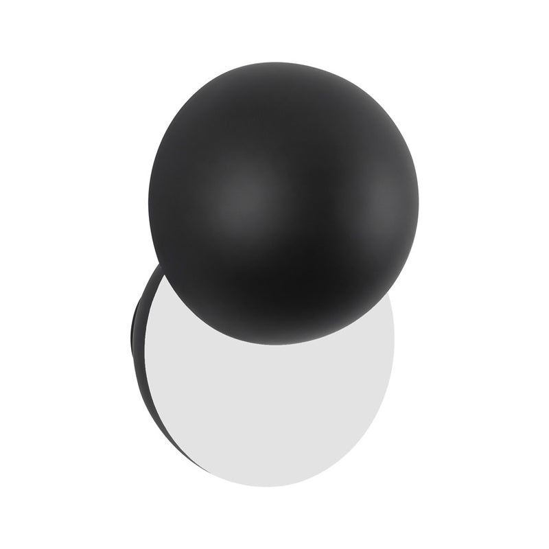Kuzco Void 12" Black Dimmable LED Wall Sconce, Black