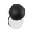 Kuzco Void 12" Black Dimmable LED Wall Sconce, Black