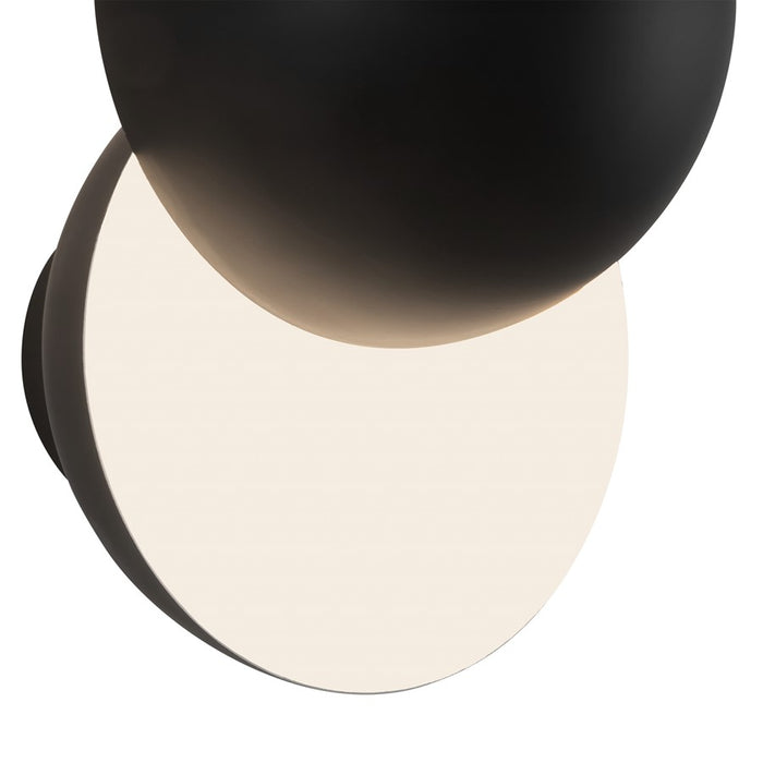 Kuzco Void 12" Black Dimmable LED Wall Sconce, Black