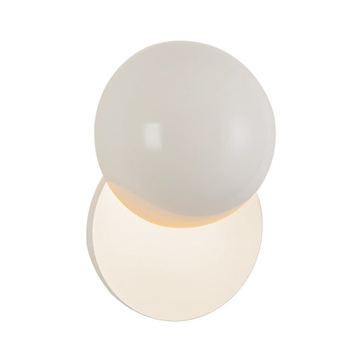 Kuzco Void 12" Pearl White Dimmable LED Wall Sconce, Pearl White