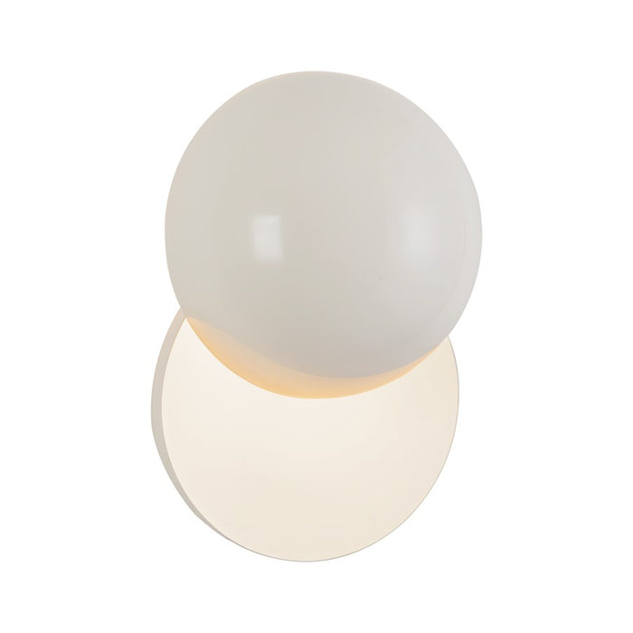 Kuzco Void 12" Pearl White Dimmable LED Wall Sconce, Pearl White