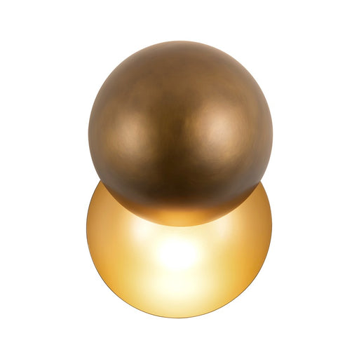 Kuzco Void 12" Vintage Brass Dim LED Wall Sconce, Vintage Brass - WS23212-VB
