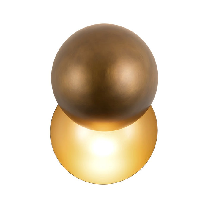 Kuzco Void 12" Vintage Brass Dim LED Wall Sconce, Vintage Brass - WS23212-VB