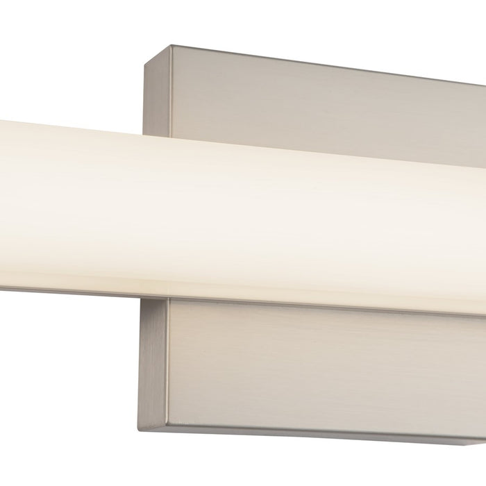 Kuzco Geri 24" Silver Dimmable LED Wall Sconce, Brushed Nickel