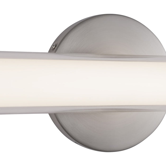 Kuzco Tole 24" Silver Dimmable LED Wall Sconce, Brushed Nickel