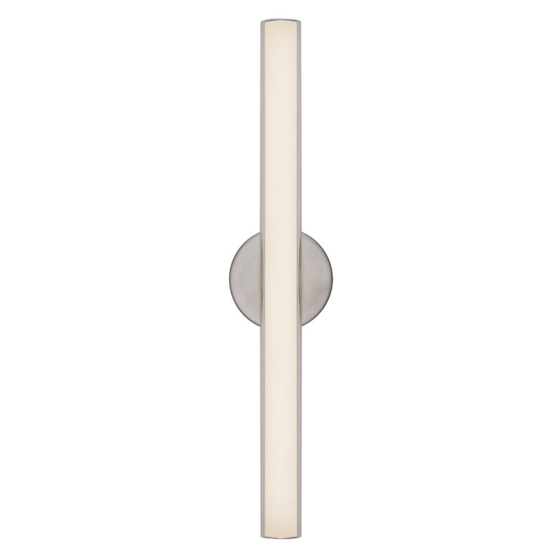 Kuzco Tole 24" Silver Dimmable LED Wall Sconce, Brushed Nickel