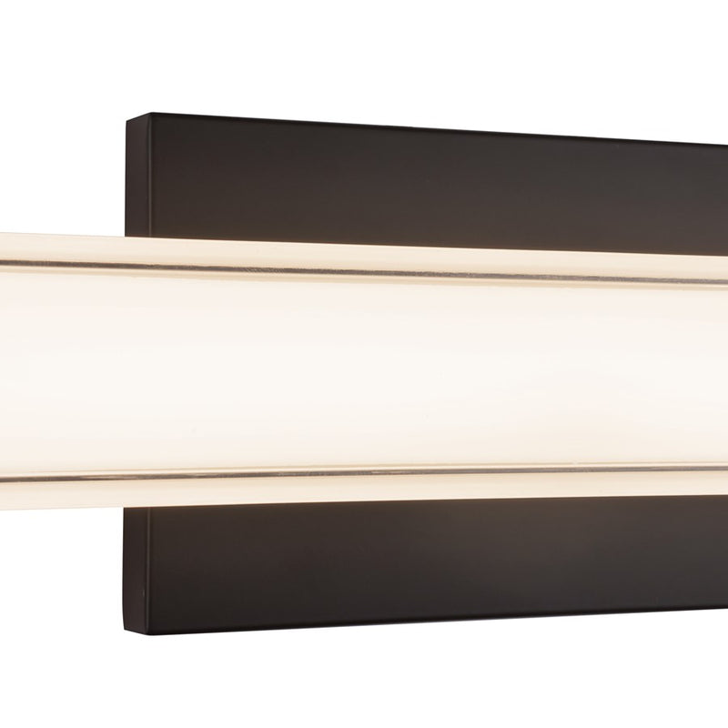 Kuzco Garland 24" Black Dimmable LED Wall Sconce, Black