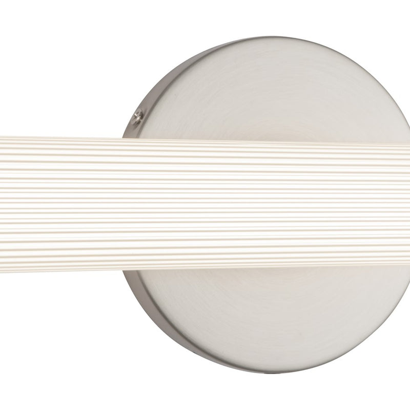 Kuzco Vire 24" Silver Dimmable LED Wall Sconce, Brushed Nickel