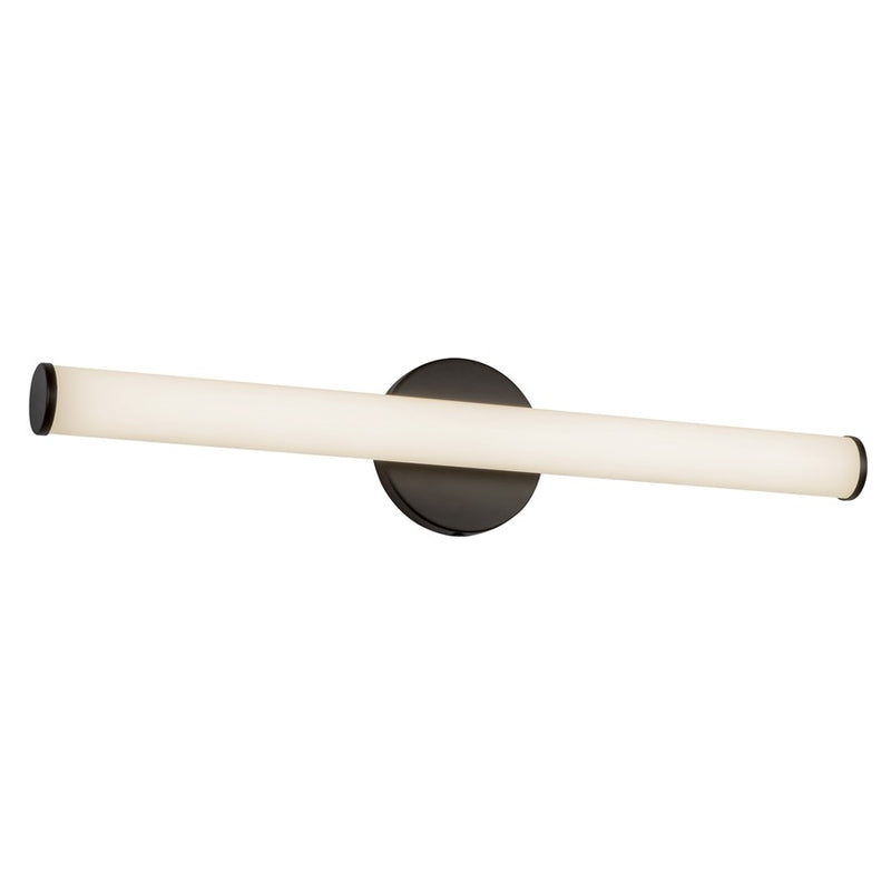 Kuzco Tectra 24" Black Dimmable LED Wall Sconce, Black