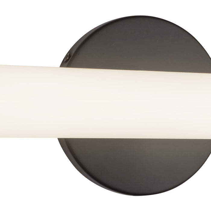Kuzco Tectra 24" Black Dimmable LED Wall Sconce, Black