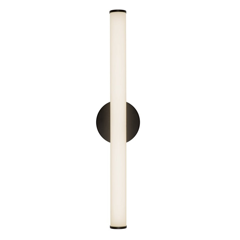 Kuzco Tectra 24" Black Dimmable LED Wall Sconce, Black