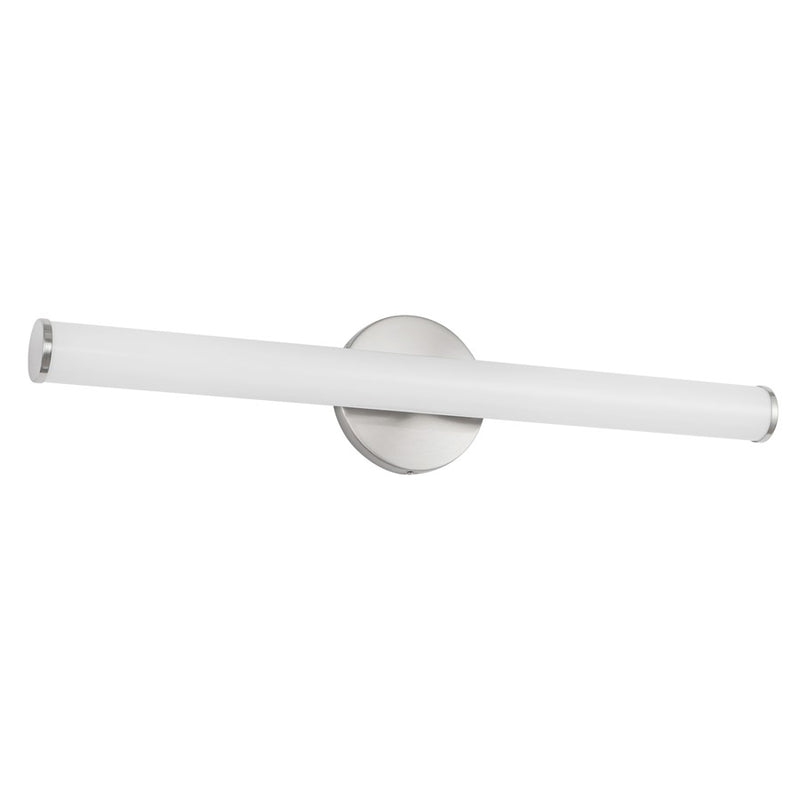 Kuzco Tectra 24" Silver Dimmable LED Wall Sconce, Brushed Nickel