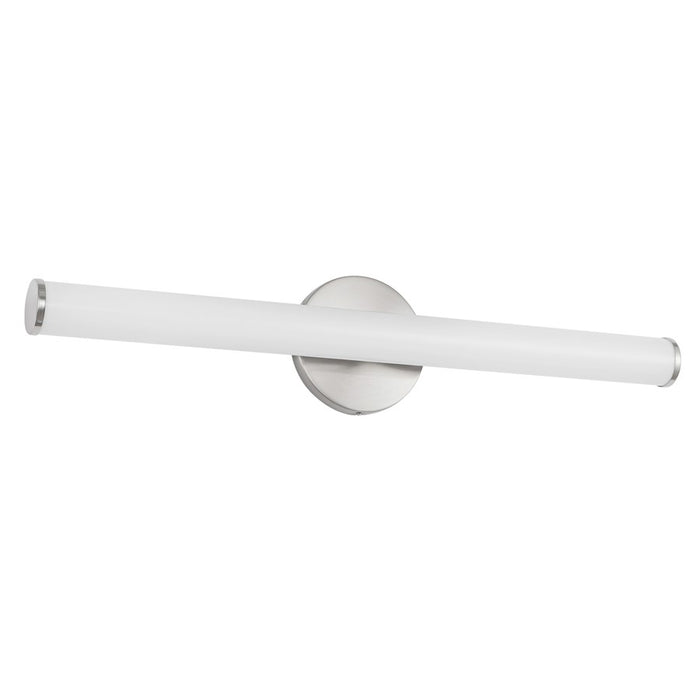 Kuzco Tectra 24" Silver Dimmable LED Wall Sconce, Brushed Nickel