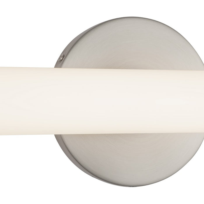 Kuzco Tectra 24" Silver Dimmable LED Wall Sconce, Brushed Nickel