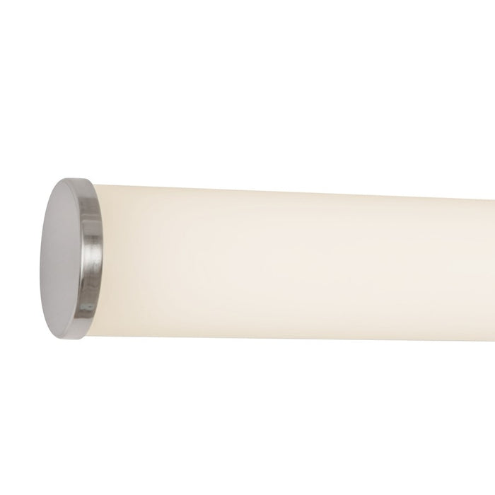 Kuzco Tectra 24" Silver Dimmable LED Wall Sconce, Brushed Nickel