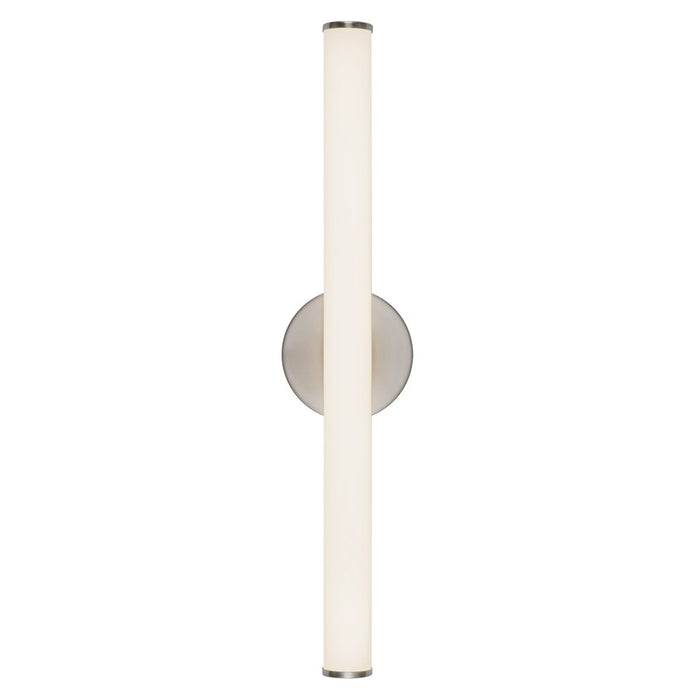 Kuzco Tectra 24" Silver Dimmable LED Wall Sconce, Brushed Nickel