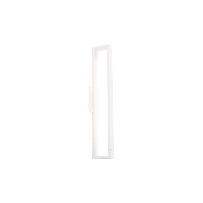 Kuzco Swivel 24in 1-Light LED Wall Sconce | Modern White and Frosted Acrylic | Living Room & Hallway Accent Light | Model WS24324-WH