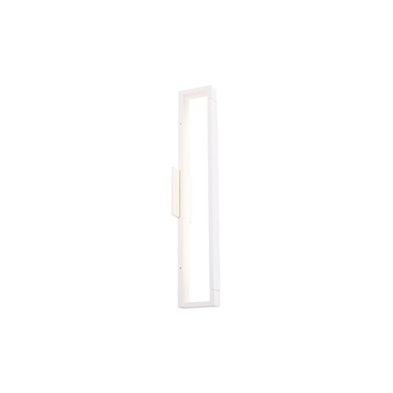 Kuzco Swivel 24in 1-Light LED Wall Sconce | Modern White and Frosted Acrylic | Living Room & Hallway Accent Light | Model WS24324-WH